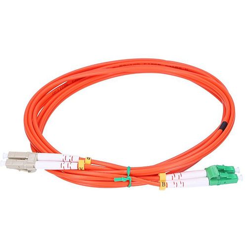 Extralink Patchcord LC/UPC-LC/APC MM OM2 Duplex 3.0mm, 2m slika 1