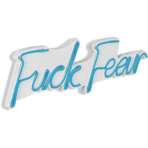 Wallity Ukrasna plastična LED rasvjeta, Fuck Fear - Blue slika 6