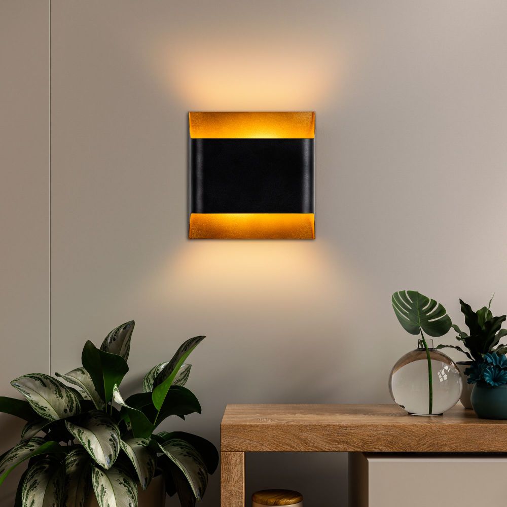 Zidna Lampa Bera - 15301, boje: Crna slika 1