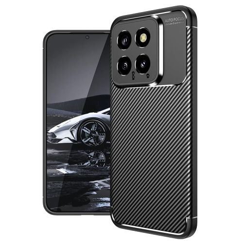 Techsuit – CarbonFiber maska za Xiaomi 14 – crna slika 1