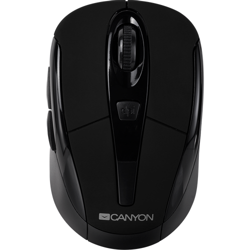 CANYON MSO -W6 2.4GHz wireless optical mouse with 6 buttons, DPI 800/1200/1600, Black, 92*55*35mm, 0.054kg slika 2