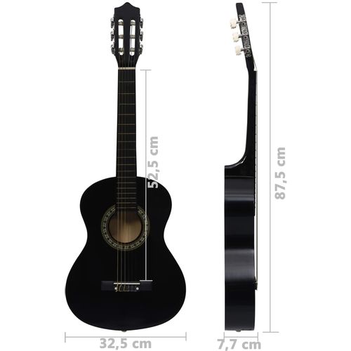 Klasična gitara za početnike i djecu crna 1/2 34" slika 21