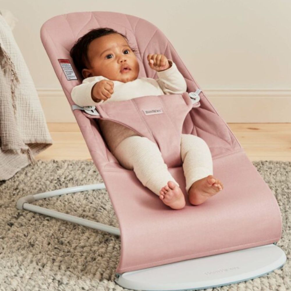 Babybjörn Ležaljka za bebu Bouncer Bliss Woven, Dusty pink slika 2