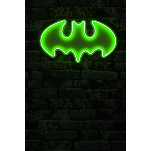 Wallity Ukrasna plastična LED rasvjeta, Batman Bat Light - Green slika 10