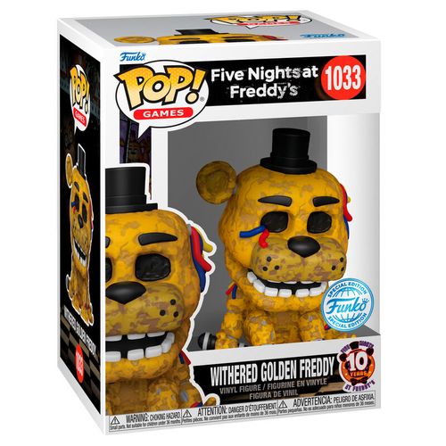 POP figure Five Night at Freddys Withered Golden Freddy Exclusive slika 1