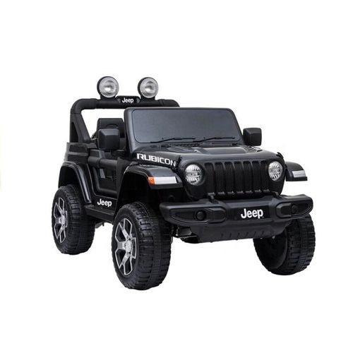 Licencirani Jeep Wrangler Rubicon crni - auto na akumulator slika 1