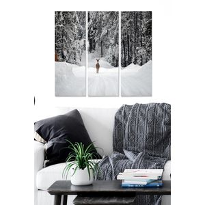 Dekorativna Slika od MDF-a u Više Boja (Set od 3 Komada)