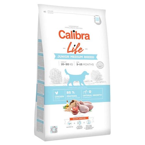 Calibra Dog Life Junior Medium Breed Piletina, hrana za pse 12kg slika 1