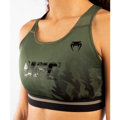 Venum UFC Authentic Fight Week Ženski Sport Bra Khaki - S slika 2