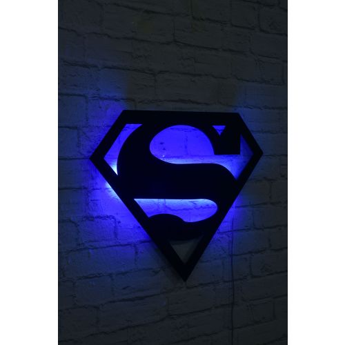 Wallity Dekorativna led rasvjeta Superman - plavo slika 2