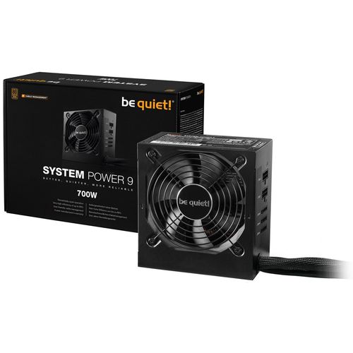 be quiet! BN303 SYSTEM POWER 9 700W CM, 80 PLUS Bronze efficiency (up to 89%), DC-to-DC technology for tight voltage regulation, Temperature-controlled 120mm fan reduces system noise slika 3