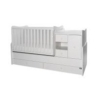 LORELLI MiniMAX Modularni krevetić 4in1 s Mehanizmom Ljuljanja White 190x72 cm