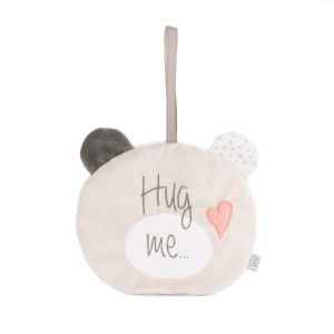 Amek plišana igračka i vezica za dud Bear Hug Me 16 cm - Pink