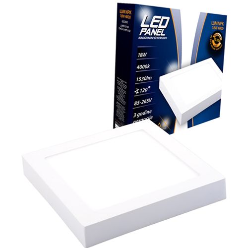 Lumax Led Panel LUMNPK-18W 4000K Nadgradni-Cetvrtasti 1530 lm slika 1