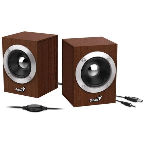 Genius SP-HF280 Zvučnici 2.0 Wood USB slika 1