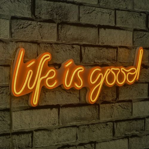 Wallity Ukrasna plastična LED rasvjeta, Life Is Good - Yellow slika 9