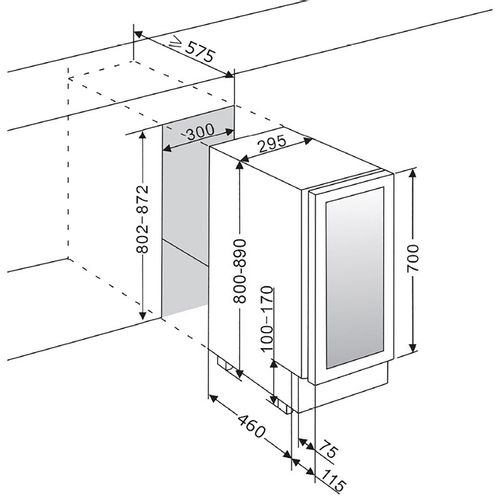 WineCave 700 30S mQuvée vinska vitrina slika 5