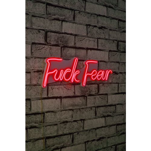 Wallity Ukrasna plastična LED rasvjeta, Fuck Fear - Red slika 10