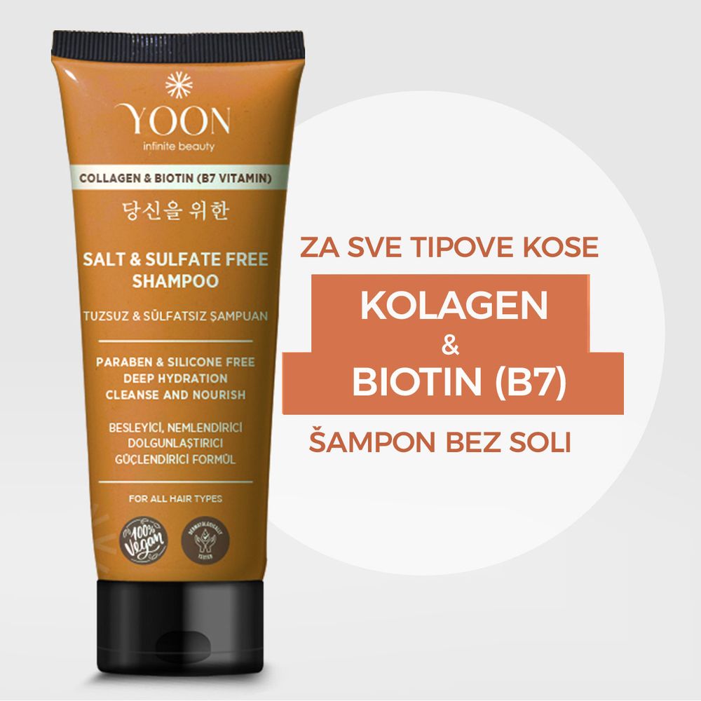 YOON Šampon za kosu bez sulfata i soli 250ml slika 3
