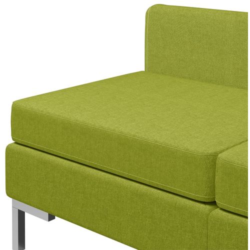 4-dijelni set sofa od tkanine zeleni slika 33