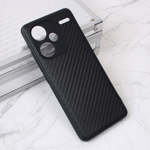 Torbica Carbon fiber za Xiaomi Redmi Note 13 Pro Plus crna