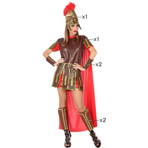 Svečana odjeća za odrasle Gladijator Dama Pisana XS/S slika 1