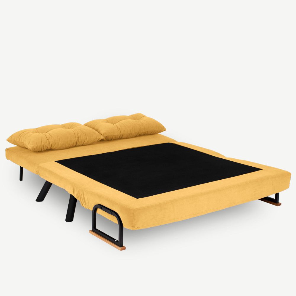 Dvosjed 'Sando 2-Seater' u Boji Senfa - Sofa koja se Pretvara u Krevet slika 4