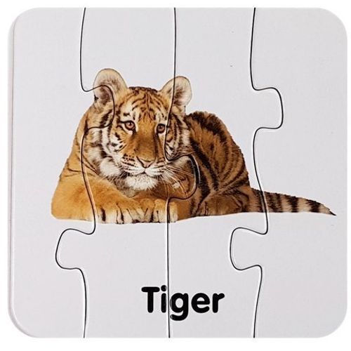 Edukativne puzzle - divlje životinje na engleskom slika 11