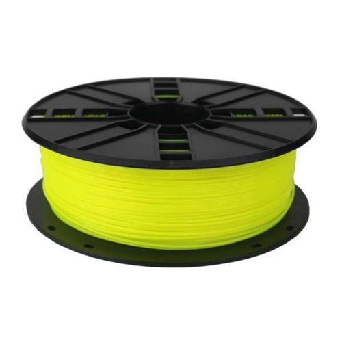 Gembird PLA filament for 3D printer, Fluorescent Yellow, 1.75 mm, 1 kg slika 1