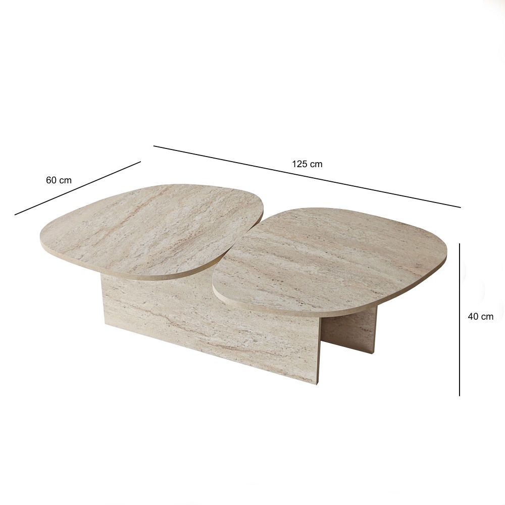 Stol za kafu Stones – boja: travertin slika 11