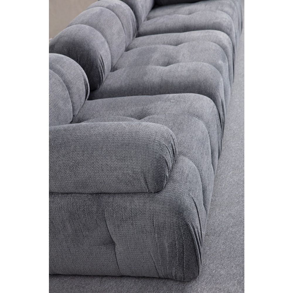Petite 3 - Siva Troosjedna Sofa slika 2