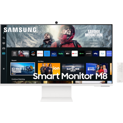Samsung LS32CM801UUXDU Monitor 32" VA 3840x2160 60Hz 4ms GtG HDMI USB USB C pivot visina kamera bela slika 1