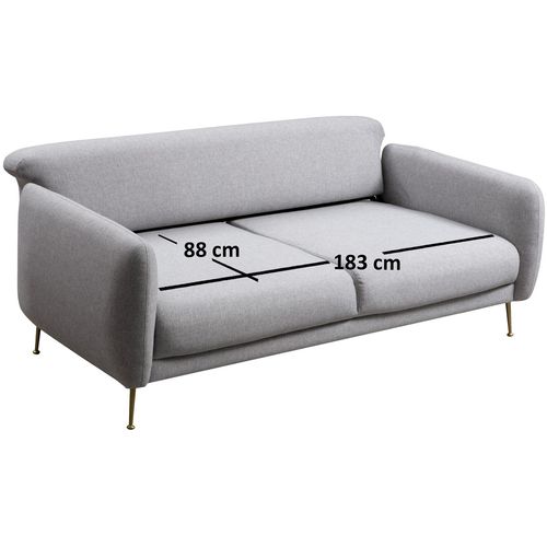 Atelier Del Sofa Trosjed SEVILLA- svijetlo siva, Sevilla 3 Seater - Grey slika 6