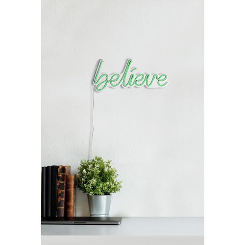 Wallity Ukrasna plastična LED rasvjeta, Believe - Green slika 13