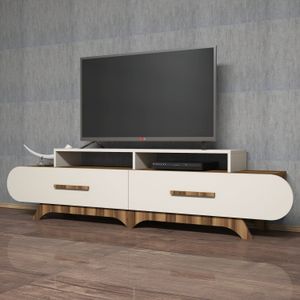 Woody Fashion Stalak za televizor, Flora - Walnut, Cream