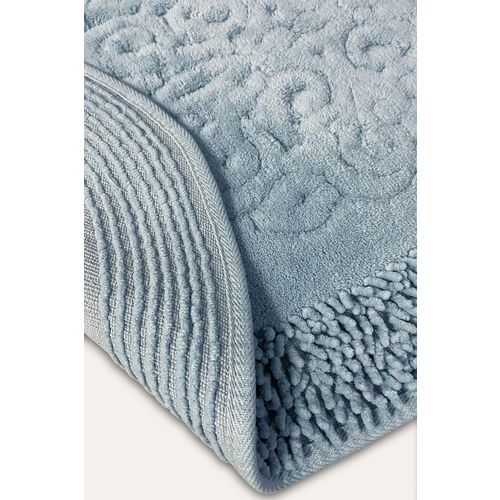 Piante Oval - Turquois Multicolor Bathmat Set (2 Pieces) slika 4