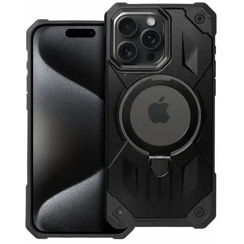 Armor Mag Cover maska kompatibilna s MagSafe za iPhone 15 Pro Max crna slika 2