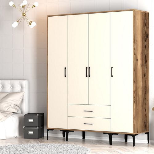 Kumsal STS - Walnut, Cream Walnut
Cream Wardrobe slika 3