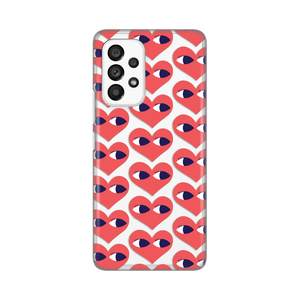 Torbica Silikonska Print Skin za Samsung A536B Galaxy A53 5G Eye Heart Pattern