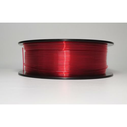Filament za 3D printer, PET-G, 1.75 mm, 1 kg, prozirna crvena slika 2