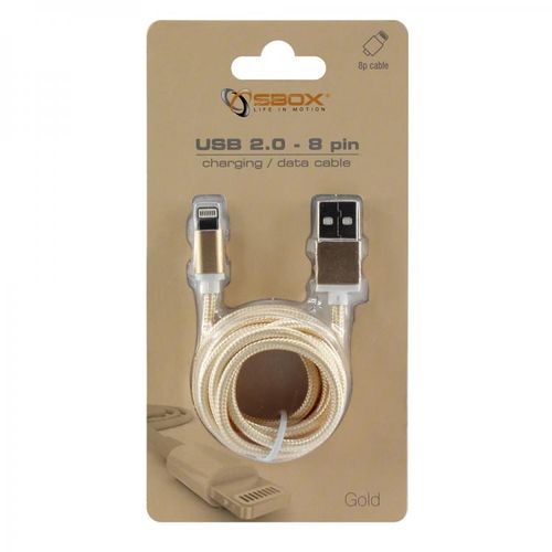 KABEL SBOX USB -> iPh.7 M/M 1,5M Blister Zlatni  slika 4