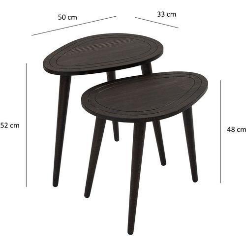 Sweet - Anthracite Anthracite Nesting Table (2 Pieces) slika 8