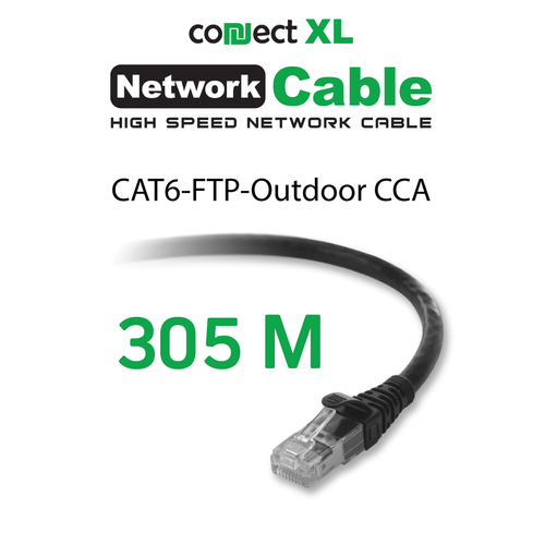 Connect XL Mrežni FTP kabl, CAT6, CCA, Outdoor - Cat6 FTP Outdoor CCA (black) slika 1