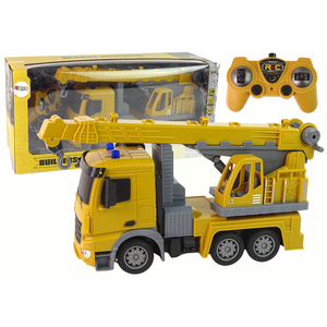 Kamion s dizalicom na daljinsko upravljanje Crane Construction 2.4G R/C 1:12 - žuti