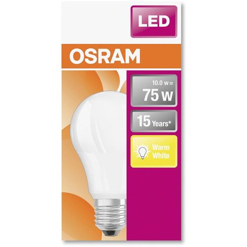 OSRAM 4058075122529 LED Energetska učinkovitost 2021 F (A - G) E27 oblik kruške 10 W = 75 W toplo bijela (Ø x D) 60 mm x 115 mm  1 St. slika 2