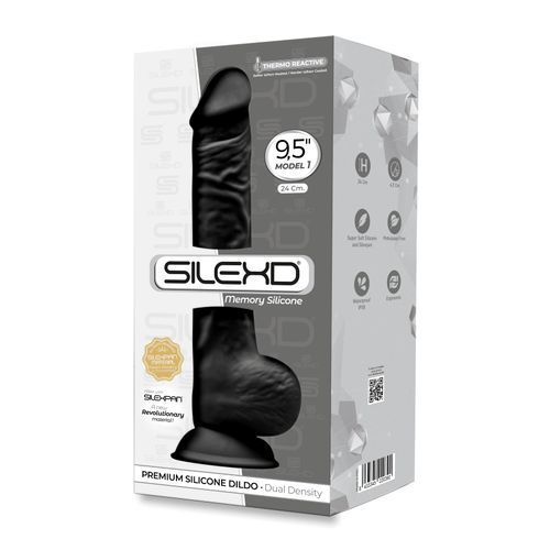 Dildo SILEXD Model 1 (9.5) Black slika 1