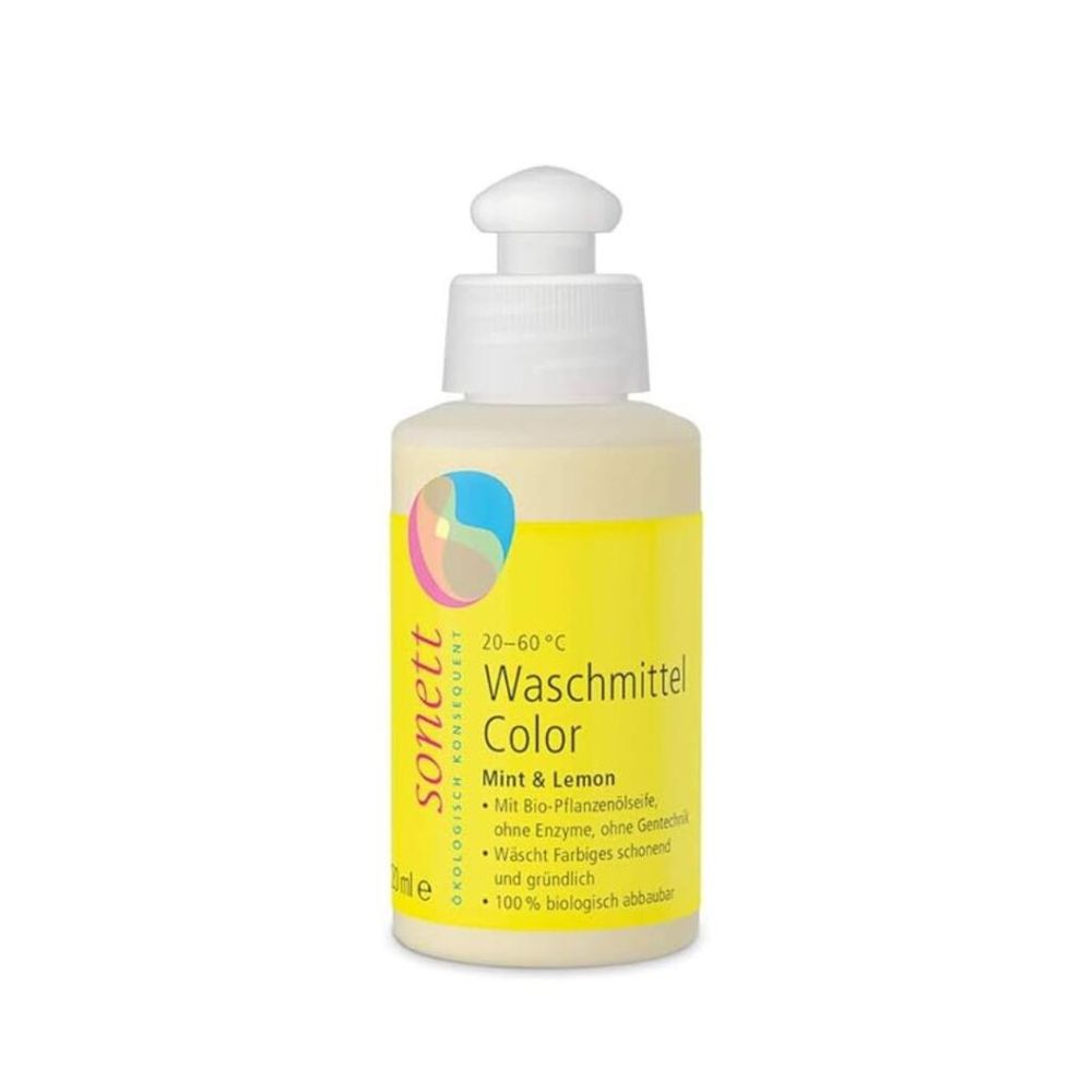 Sonett Tečni deterdžent za veš Color Mint & Lemon 20-60°C, 120ml slika 1