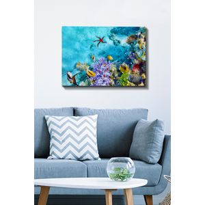 Dekorativna Slika na Platnu (50 x 70 cm) - 164 Multicolor