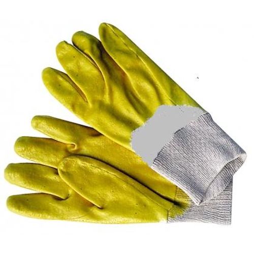 Žute nitrilne rukavice otporne na habanje slika 1