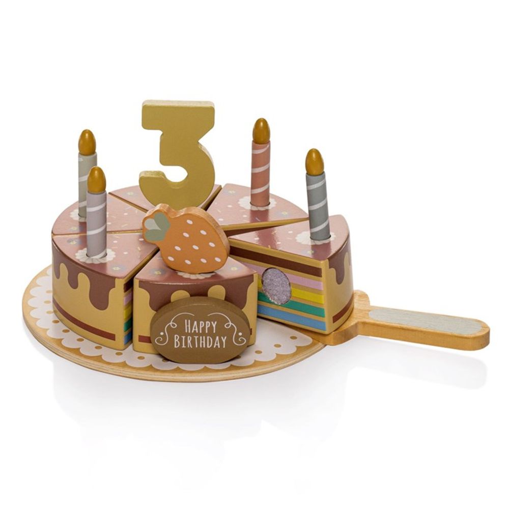 Zopa Drveni set rođendanska torta slika 1